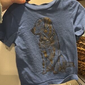 Carhartt Blue Kids T-Shirt with Dog Design